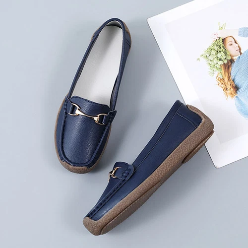 Womens Loafers Mocassin Office Work Flat Slip On Shoes Ladies Casual Shoes Size - Bild 33 von 59