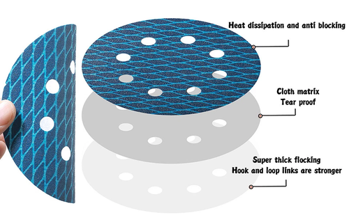100PCS Diamond Shape 5" Hook Loop Sanding Discs for Orbital Sander 80-600 Grit - Picture 6 of 9