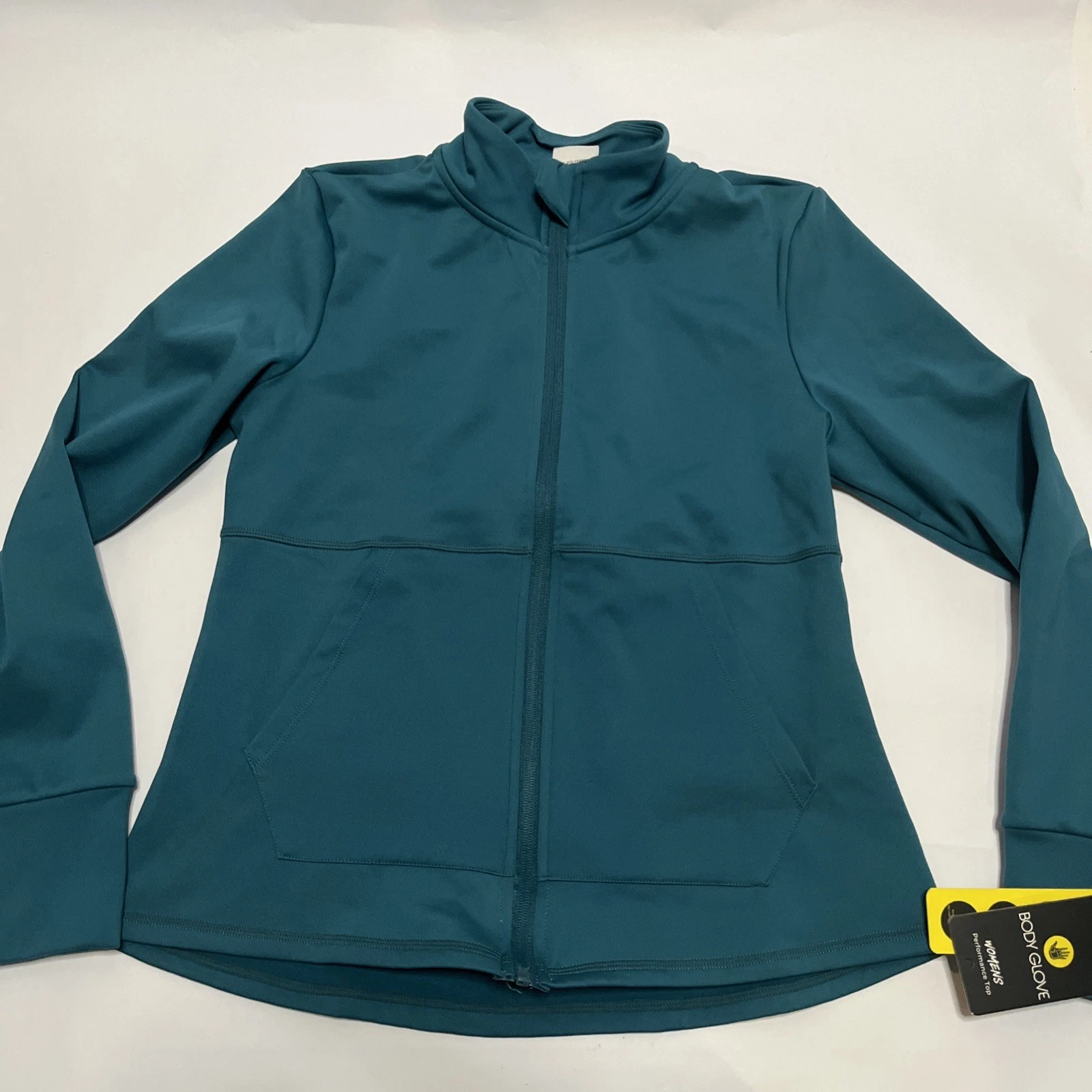 NWT Body Glove Women's Long Sleeve Teal Full Zip Performance Jacket Size Medium