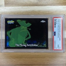 2025 Topps Chrome Sapphire SpongeBob The Flying Dutchman #3 Black /10 PSA 9