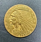1911 $2 1/2 Gold Quarter Eagle Indian - $2.5 Coin $2.50 Piece