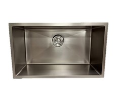 Attop 30in Single Bowl Undermount Kitchen Sink NA301809R10-SL, Stainless Steel