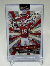Fernando Mendoza 2/3 Wild Card Comix Heisman Red Holo RC 🏈