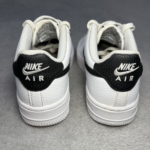 Size 3.5Y - Nike Air Force 1 '07 Shoes White CT3839-100 Tumbled Leather Panda - Picture 3 of 7