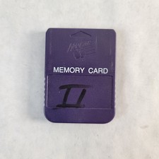 PS1 Memory Card Mad Catz Purple Sculpted Logo Vintage Sony PlayStation 1