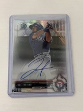 Jose Trevino Bowman 1st Refractor Auto Rookie Card RC. rookie card picture