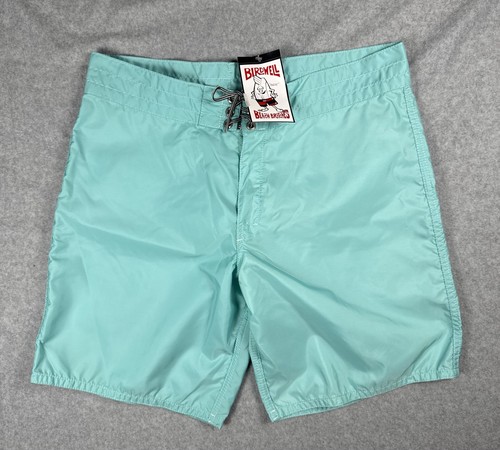 Birdwell Beach Britches Surf Board shorts Aqua Blue Men’s 35 Made In USA