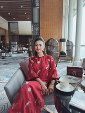 Linn's Ao Dai Authentic Vietnamese Long Dress with Pants Size Large   Di n 