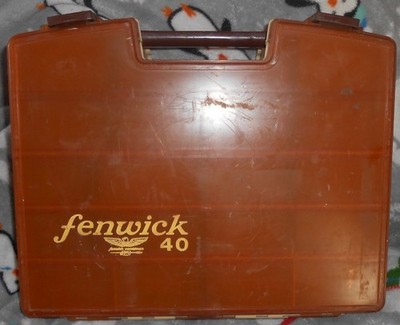Vintage Fenwick Woodstream 40 Double Sided,Tackle Box w/ Latches