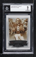 2008 Donruss Classics Legend 577/999 Steve Young #125 BGS 9 MINT HOF 3hd