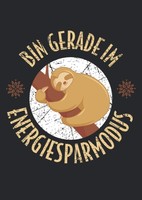 Notizbuch A4 Kariert Faultier Design 120 Seiten Schreibheft Skizzenbuch