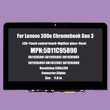 NEW For Lenovo 300e Chromebook Gen 3 Pen Touch LCD screen 5D11C95890 5D11C95892