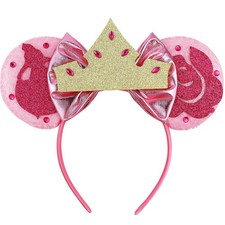Aurora Mouse Ears Headband, Princess Aurora Headbands for Girls Birthday Party