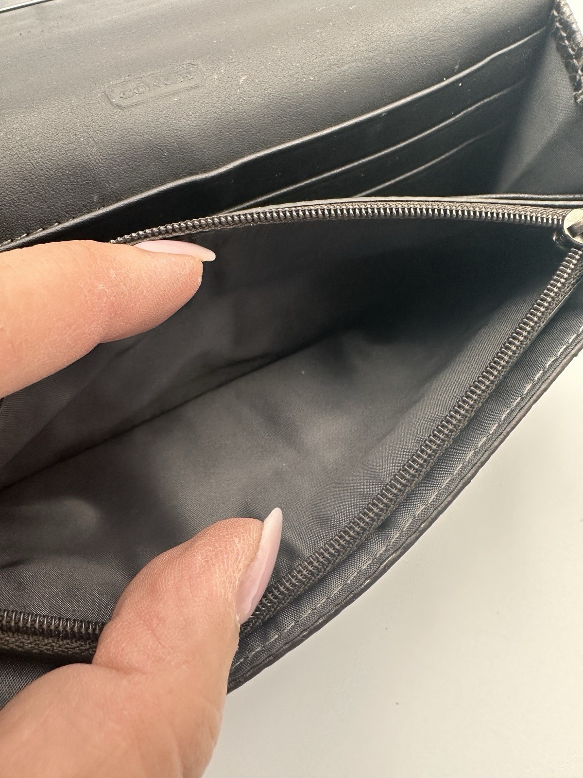 COACH Kristin Buckle Python Embossed Leather Wall… - image 14