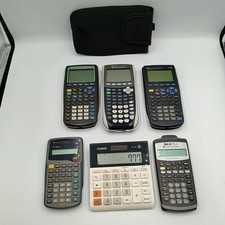 Lot of 5 Texas Instruments Calculators for Pa...
