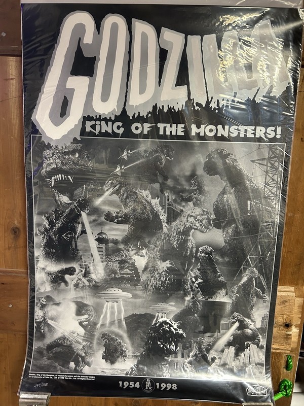 Studio Chikara Godzilla Limited Edition Lithograph 374/1000 With COA