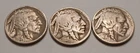 1928-P 1928-D 1928-S Buffalo Nickels 5¢ - Circulated