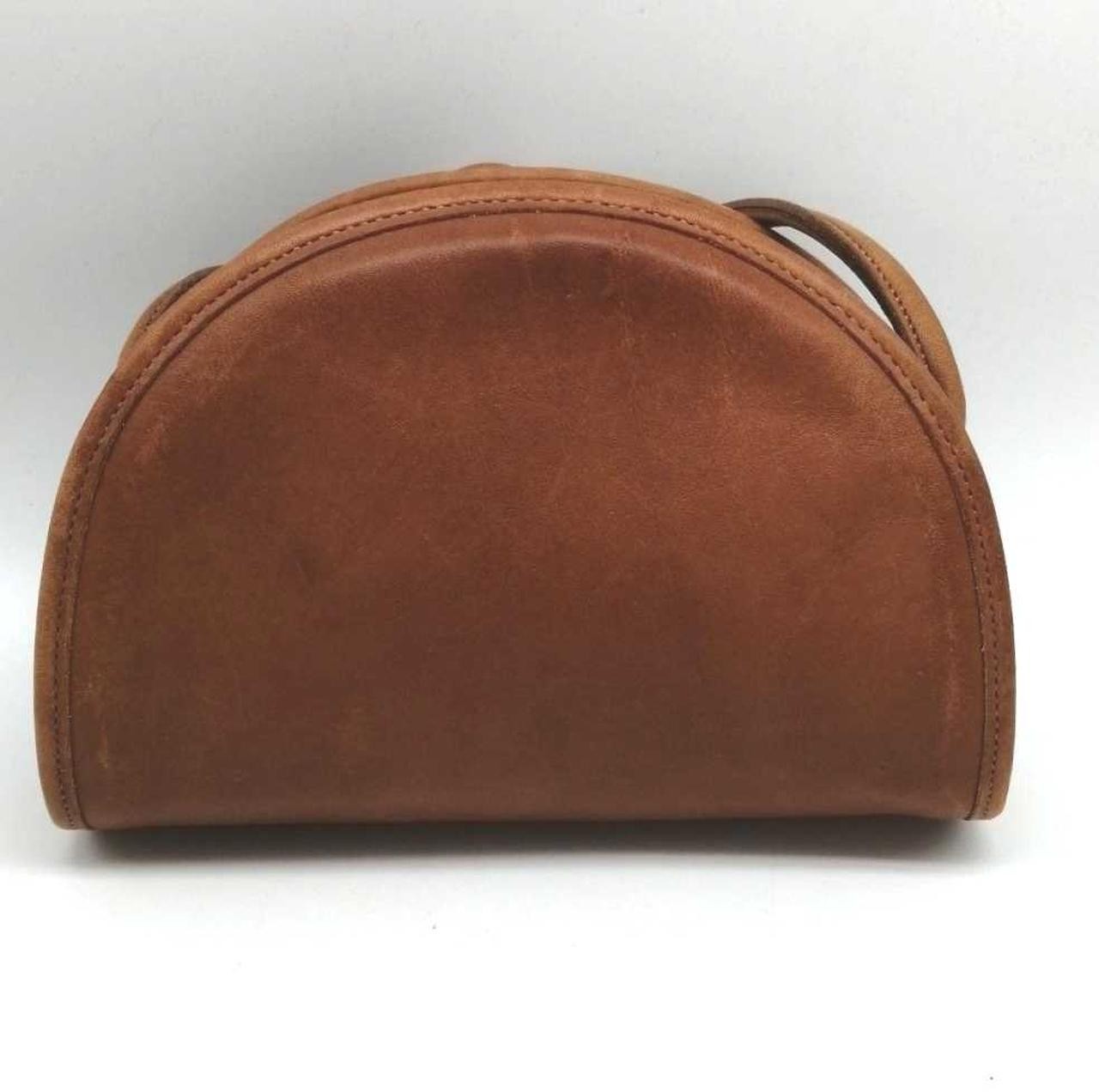 Vintage COACH Half Moon Shoulder Bag Leather Authentic