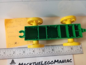 Lego Duplo 2435 Western Town Green Duplo Wagon Wheel Base Part Only