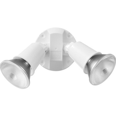 Security Flood Light Outdoor Hardwired 2-Light Swivel Mount Weatherproof