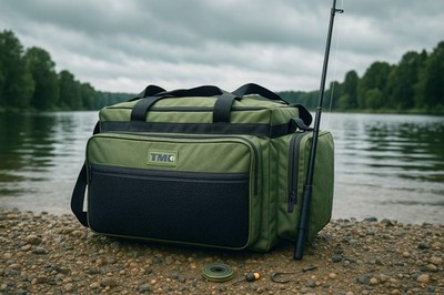 Fishing Carryall Holdall, Storage bag, Green, storage pockets. 50 x 35 x 30cm