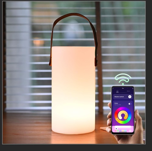 Solar Table Lamp, Portable Lamp for Outdoor/Indoor, Smart Outdoor Lantern wit... - Picture 7 of 8