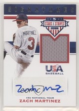2017 Panini USA Baseball Stars & Stripes Jersey 73/99 Zach Martinez #58 Auto 0a2