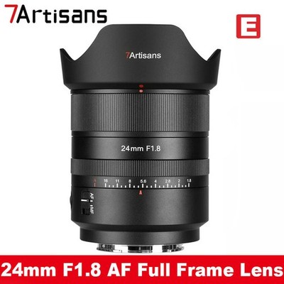 7Artisans AF 24mm F1.8 Full Frame Auto Focus Prime Lens for Sony E-mount Cameras