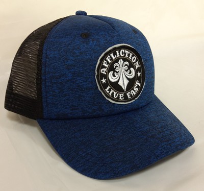 Affliction Patch Snapback Baseball Cap Blue