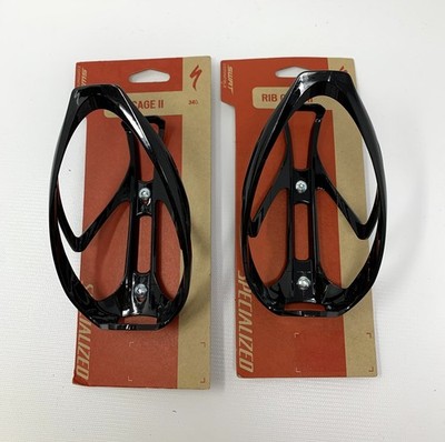 Specialized Rib Cage II Bottle Cages (Pair) - Glossy Black - 34G - New