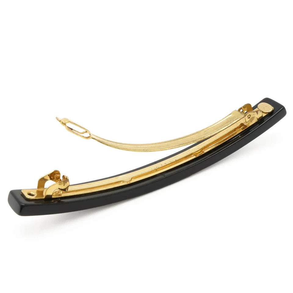 CHANEL Coco Mark Star Barrette Hair Clip Black, Multicolor and Gold Used Item - Image 4 of 4