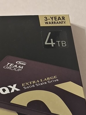 Team Group QX 4TB, Internal, 2.5 in (T253X7004T0C101) Solid State