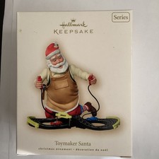 2007 Toymaker Santa Hallmark Keepsake Ornament 8th In Series Slot Car Track