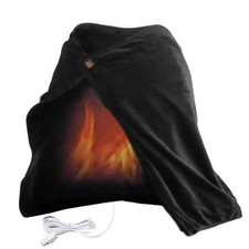 USB Heated Warm Fleece Shawl Wrap Intelligent Electric Heating Blanket Kneep...