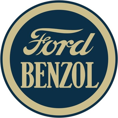 #ad #ad FORD BENZOL Gasoline Service Station Style NEW METAL SIGN: 12quot; Dia. Round $27.88