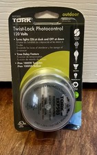 Tork Twist-Lock Photocontrol Outdoor Light Sensor 120 VAC Time Delay New Sealed