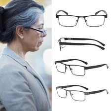 Metal Frame Reading Glasses with Optical Lenses for Men and Women
