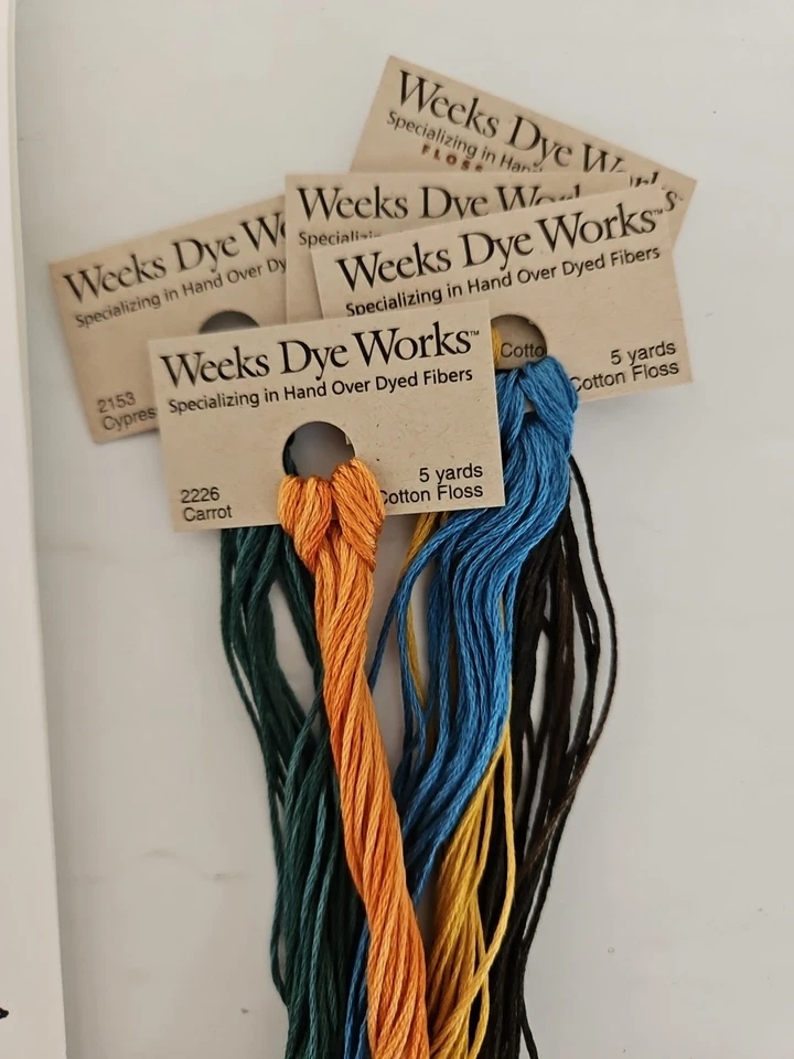 Mosey 'N Me FOUR IN A ROW STRIP Counted Cross Stitch Pattern & 5X WDW Floss - Image 2 of 4