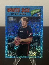 2026 Topps Heritage - Kyle Teel #182 Chrome Light Blue Sparkle Refractor (RC)