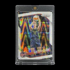 CAITLIN CLARK WHITE RAYWAVE PRIZM REFRACTOR CARD 2025 Panini Prizm WNBA - Fever