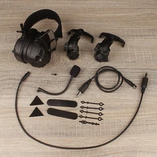 FCS AMP Dual-Channel Pickup Noise Reduction Tactical Headset PRC148/152 Stock