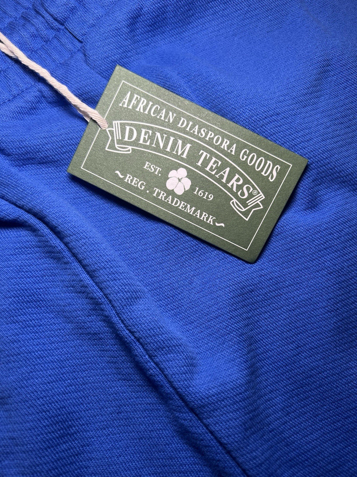 Denim Tears Cotton Wreath Baggy Sweatpants Size XL Blue | eBay