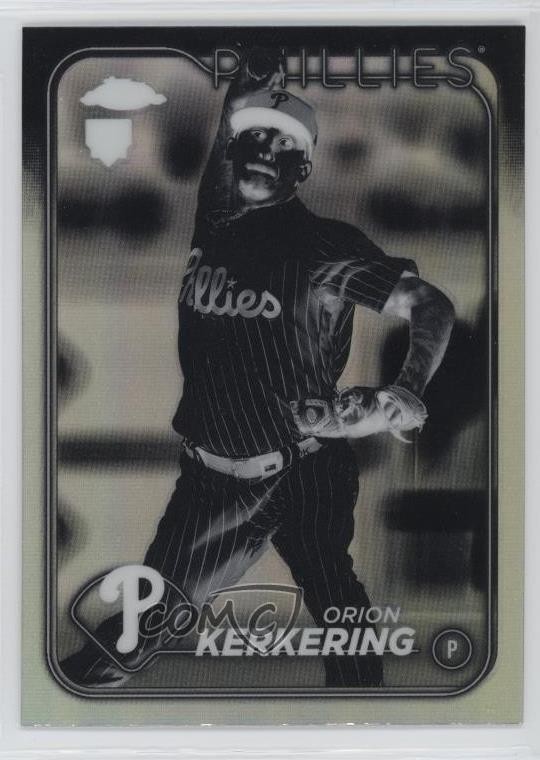 2024 Topps Chrome Negative Refractor Orion Kerkering #180 Rookie RC 19sj