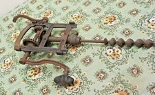 Antique cast iron hand operated drill Heavy Duty Cast Iron Drill