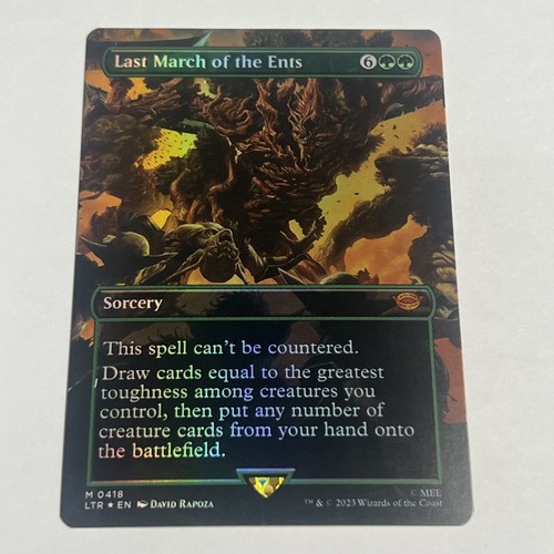 1x MTG Last March of the Ents (Borderless, Foil) - The Lord of the Rings (LTR)