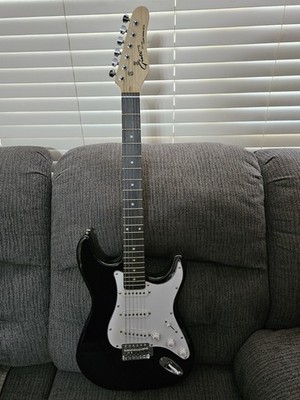 Black Grote GT150 Guitar Super Series 2019 White Pickguard 22 Frets Maple NWOB