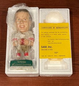 Joe Montana San Francisco 49ers NFL “Greats Of The Game” Bobblehead /2,500