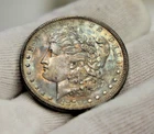 1879  US Morgan Silver Dollar $1 AU Nice Toning