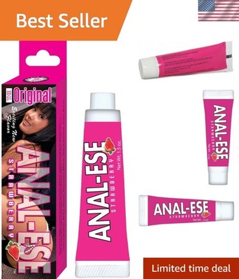 Strawberry Flavored 1.5 oz Anal-Ese Gel - Desensitizing for Ultimate Comfort