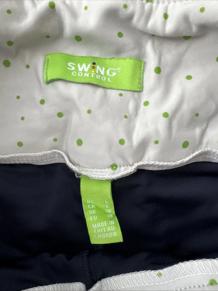 Skort Swing Control Para Mujer Negro Golf Bolsillos Elásticos Bolsa de Golf Estampado Talla 6 Foto 4 de 4